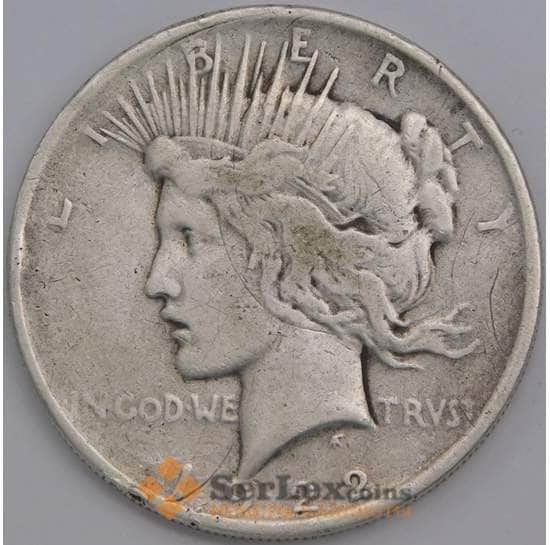 США монета 1 доллар 1922 КМ150 F Peace арт. 43078