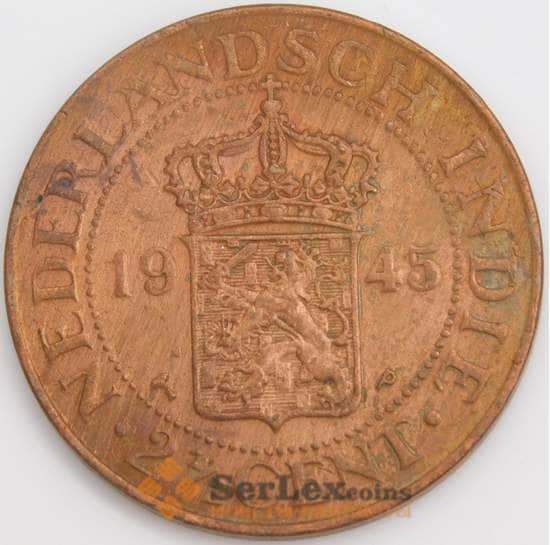 Нидерландская Восточная Индия 2 1/2 цента 1945 P KМ316 XF  арт. 16658