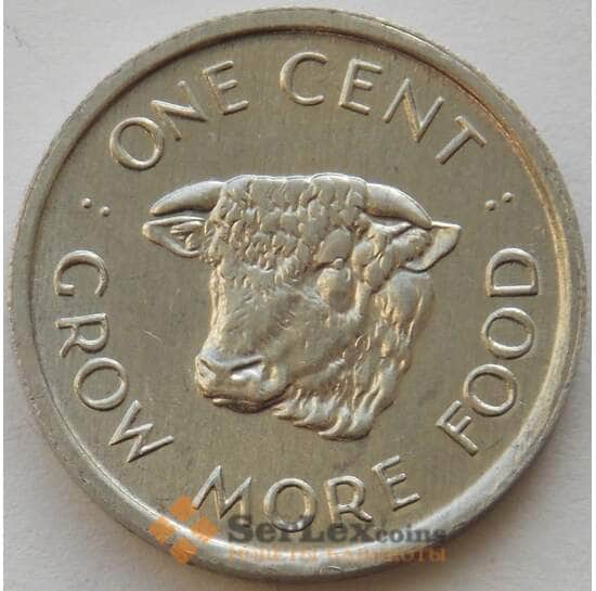 Сейшельские острова 1 цент 1972 КМ17 UNC ФАО (J05.19) арт. 16718
