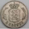Дания 2 кроны 1876 КМ798 F арт. 49494