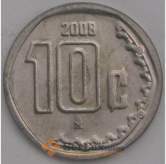 Мексика 10 сентаво 2008 КМ547 XF арт. 39084