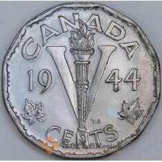 Канада 5 центов 1944 КМ40а aUNC арт. 57256