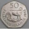 Фолклендские острова 50 пенсов 1983 КМ14.1 XF арт. 7097