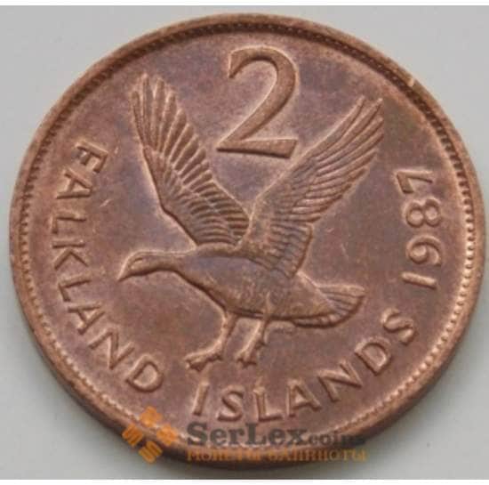 Фолклендские острова 2 пенса 1974-1992 КМ3 VF арт. 6741