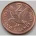 Монета Фолклендские острова 2 пенса 1974-1992 КМ3 VF арт. 6741