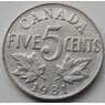 Канада 5 центов 1922-1936 КМ29 VF арт. 7111