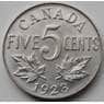 Канада 5 центов 1922-1936 КМ29 aUNC арт. 7112