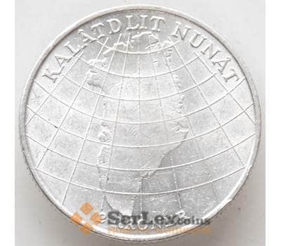 Монета Дания 2 кроны 1953 КМ844 AU Гренландия арт. 12991
