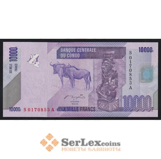 Конго 10000 франков 2006 Р103а UNC арт. 52819