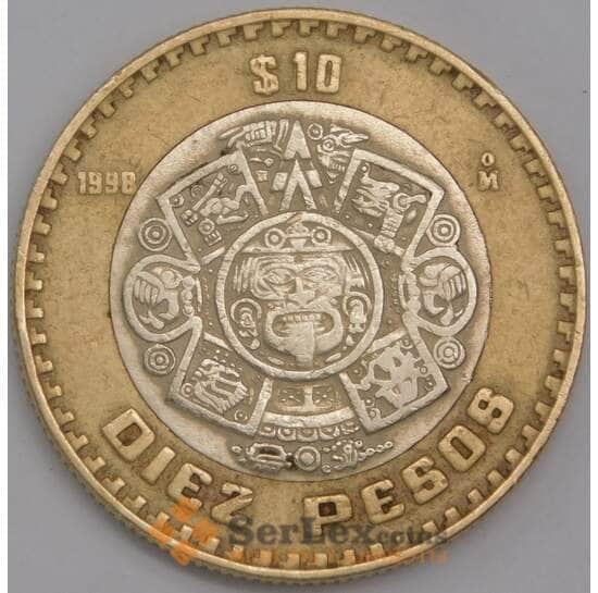 Мексика монета 10 песо 1998 КМ616 F арт. 41935
