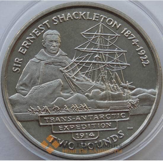 Южная Джорджия и Южные Сэндвичевы острова 2 фунта 2004 BU Эрнест Генри Шеклтон арт. 13657 Южная Джорджия и Южные Сэндвичевы острова 2 фунта 2004 BU Эрнест Генри Шеклтон арт. 13657