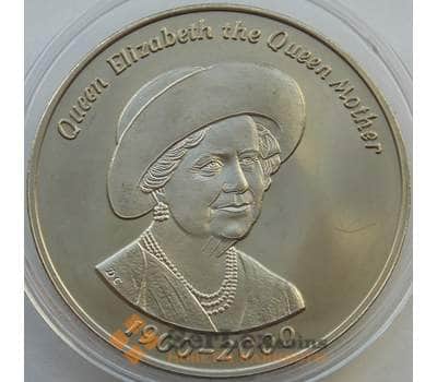 Монета Тристан-да-Кунья 50 пенсов 2000 КМ10 UNC Королева Мать  арт. 13705
