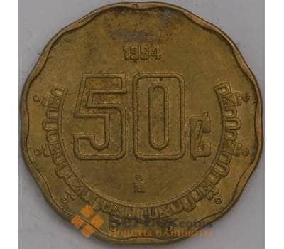 Монета Мексика 50 сентаво 1994 КМ549 AU арт. 39098
