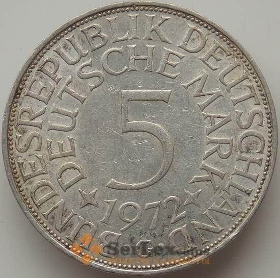 Германия 5 марок 1972 G КМ112 VF арт. 12213