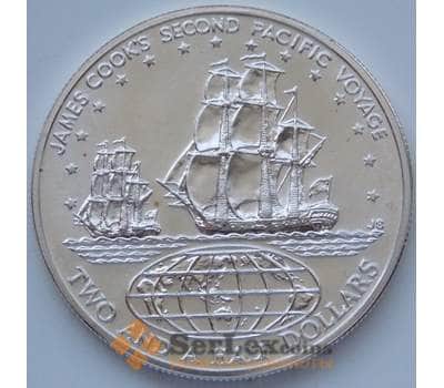 Монета Кука острова 2 1/2 доллара 1973 КМ9 bUNC арт. 6713