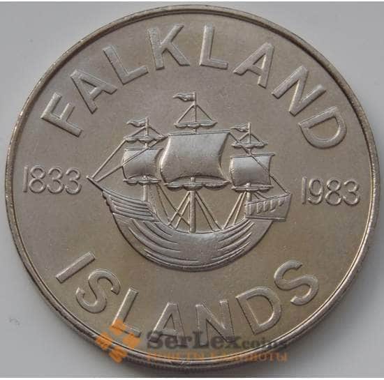 Фолклендские острова 50 пенсов 1983 КМ19 UNC арт. 6712