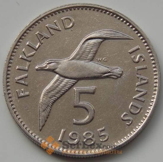 Фолклендские острова 5 пенсов 1985 КМ4.1 XF арт. 6707