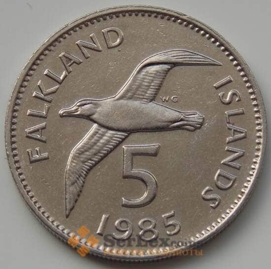 Фолклендские острова 5 пенсов 1985 КМ4.1 XF арт. 6707