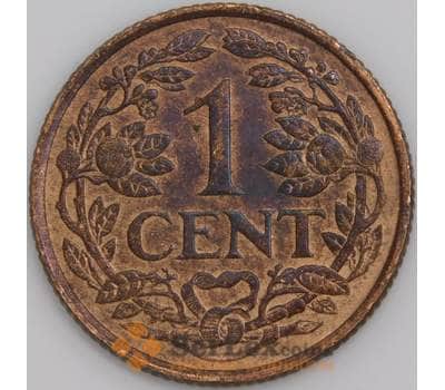 Нидерландские Антиллы монета 1 цент 1970 КМ1 AU арт. 47680