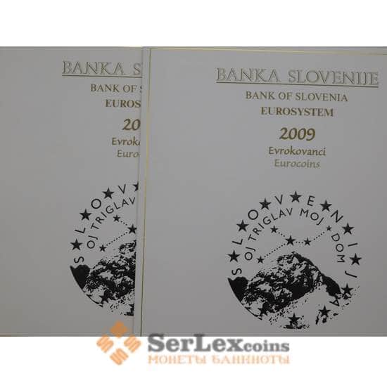 Словения Официальный Набор 1 цент - 3 евро  (9 шт) 2009 в буклете арт. 28507