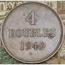 Гернси 4 дубля 1949 КМ13 XF арт. 38497