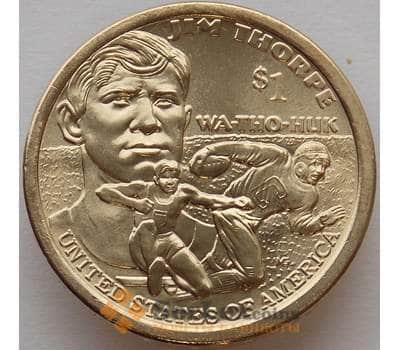 Монета США 1 доллар 2018 D Сакагавея UNC Джим Торп арт. 9646