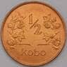 Нигерия 1/2 кобо 1973 КМ7 UNC арт. 31242