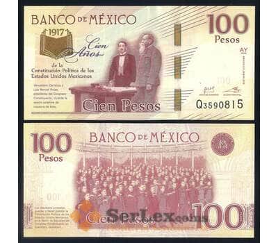 Мексика 100 песо 2016 Р130а UNC 100 лет Конституции арт. 53231