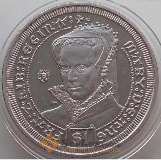 Британские Виргинские острова 1 доллар 2008 BU Королева Мэри арт. 13747