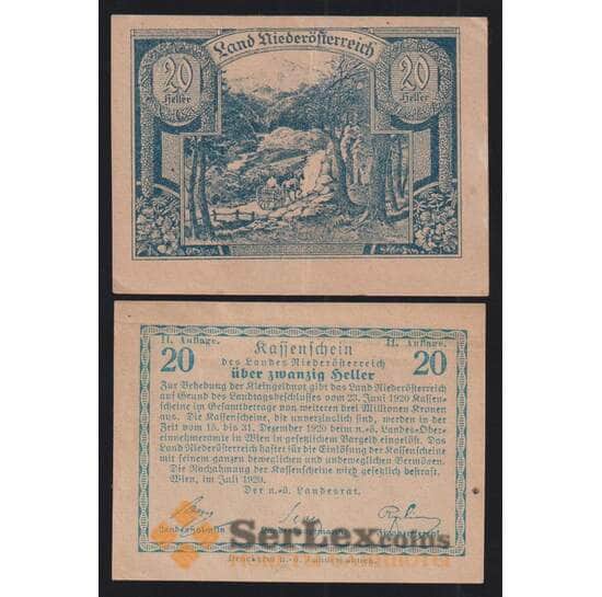 Австрия Вена нотгельд 20 геллеров 1920 РS113а XF арт. 51894