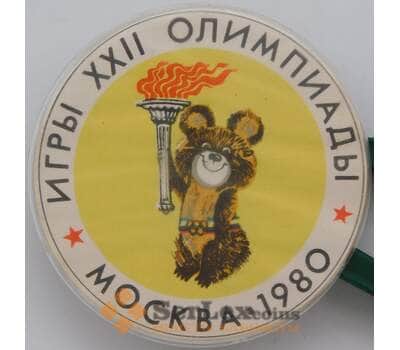 Значок Олимпийские игры XXII Мишка Факел арт. 37743