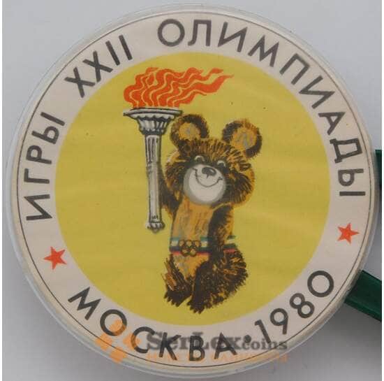 Значок Олимпийские игры XXII Мишка Факел арт. 37743