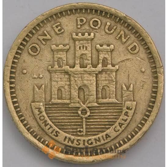 Гибралтар 1 фунт 1988 КМ18 VF арт. 40076
