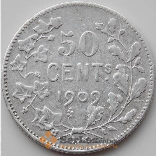 Бельгия 50 сентим 1909 КМ60 VF арт. 11975