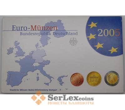 Монета Германия годовой набор 2005 F 1 цент - 2 евро ( 8 монет) Proof арт. 28107