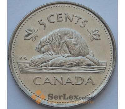 Монета Канада 5 центов 2002 КМ446 UNC 50 лет правления (J05.19) арт. 16843