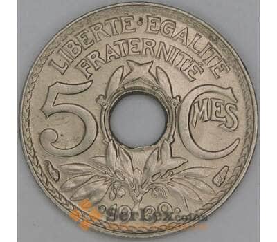 Франция 5 сантимов 1939 КМ975а UNC арт. 54090