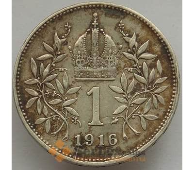 Монета Австрия 1 крона 1916 КМ2820 VF+ арт. 12781
