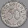 Германия монета 50 пфеннингов (рейхспфеннигов) 1943 D КМ96 AU  арт. 43244
