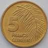 Гвинея 5 франков 1985 КМ53 UNC (J05.19) арт. 16974