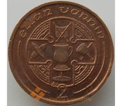Монета Мэн остров 2 пенса 1995 КМ208 XF арт. 13930