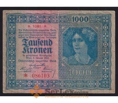 Австрия 1000 крон 1922 Р78 VF арт. 51903
