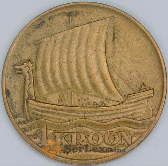 Эстония 1 крона 1934 КМ16 XF арт. 56890