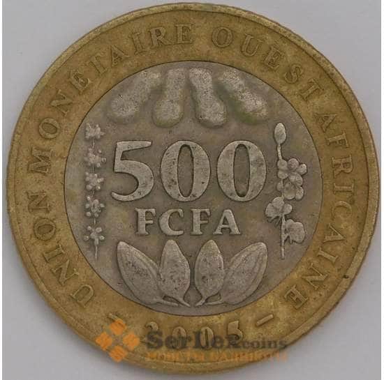 Западная Африка 500 франков 2005 КМ15 VF арт. 38822