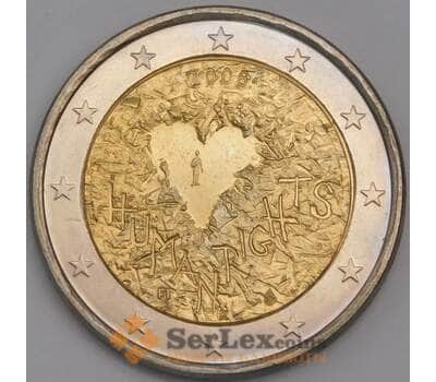 Финляндия монета 2 евро 2008 КМ143 UNC Декларация Прав Человека арт. 42244