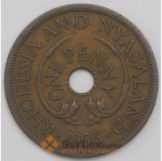 Родезия и Ньясаленд монета 1 пенни 1956 КМ2 VF арт. 41230