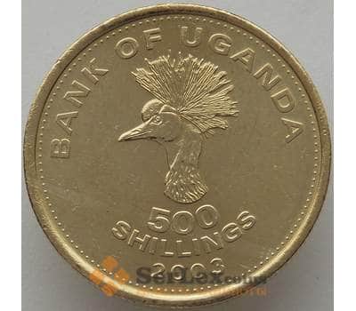 Монета Уганда 500 шиллингов 2003 КМ69 UNC (J05.19) арт. 17370