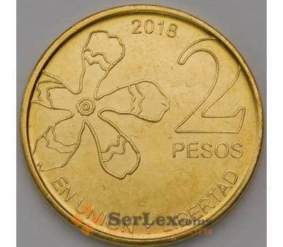 Монета Аргентина 2 песо 2018 UC3 UNC арт. 31220