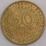 Франция монета 50 сантимов 1962 КМ939 AU арт. 45740