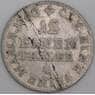 Германия - Саксония монета 1/12 талера 1763 КМ954 XF арт. 45719